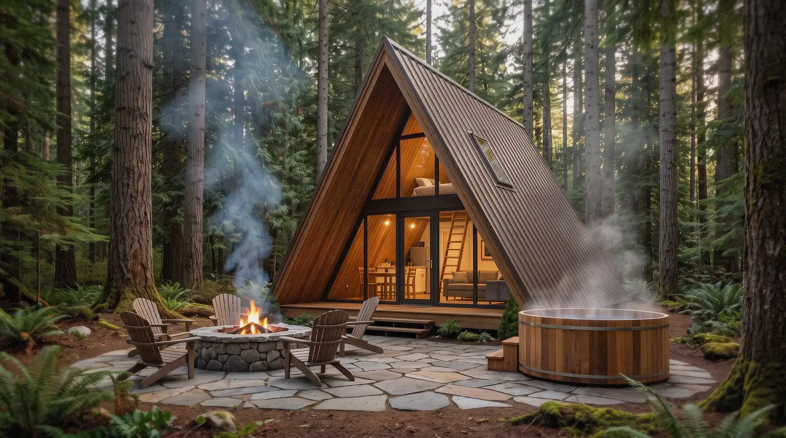 The Peak A-frame cabin