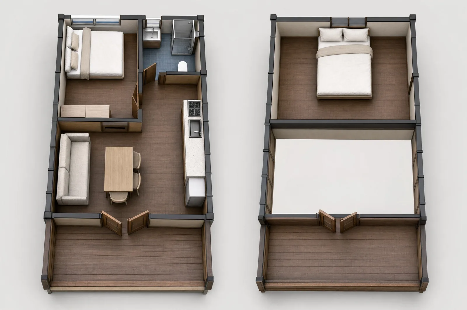Floor plan, both levels