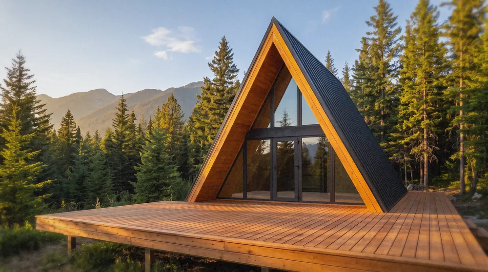 The Peak A-frame cabin